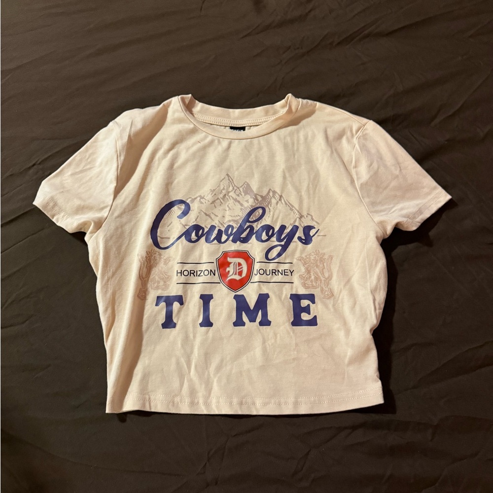 Cowboys Time T-Shirt - Cream